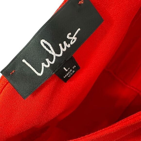 Lulus Moment For Life Red Halter Jumpsuit | Size L - Picture 9 of 9